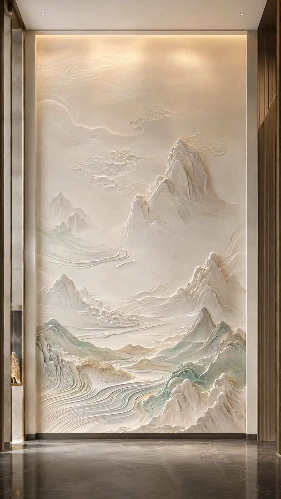 林泉清响 · 05，山水意境浮雕空间效果参考