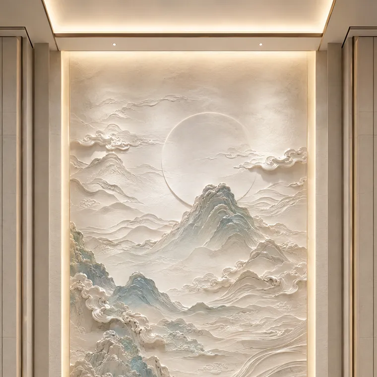 空山新雨局部细节 1