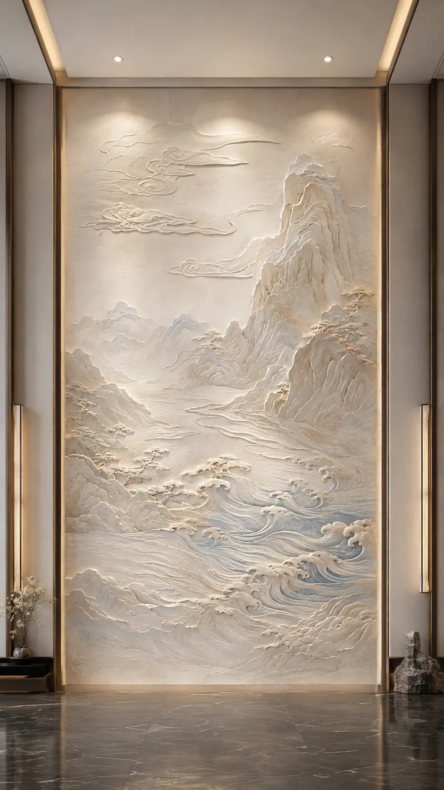云起山川 · 06，山水意境浮雕空间效果参考