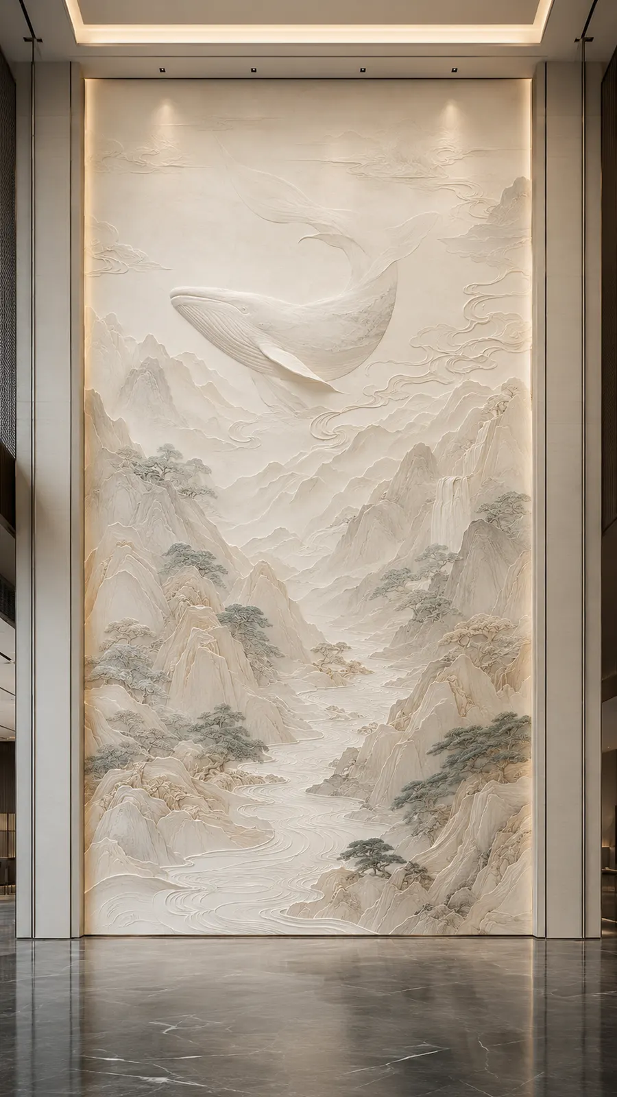 烟岚入画 · 07,山水意境浮雕空间效果参考