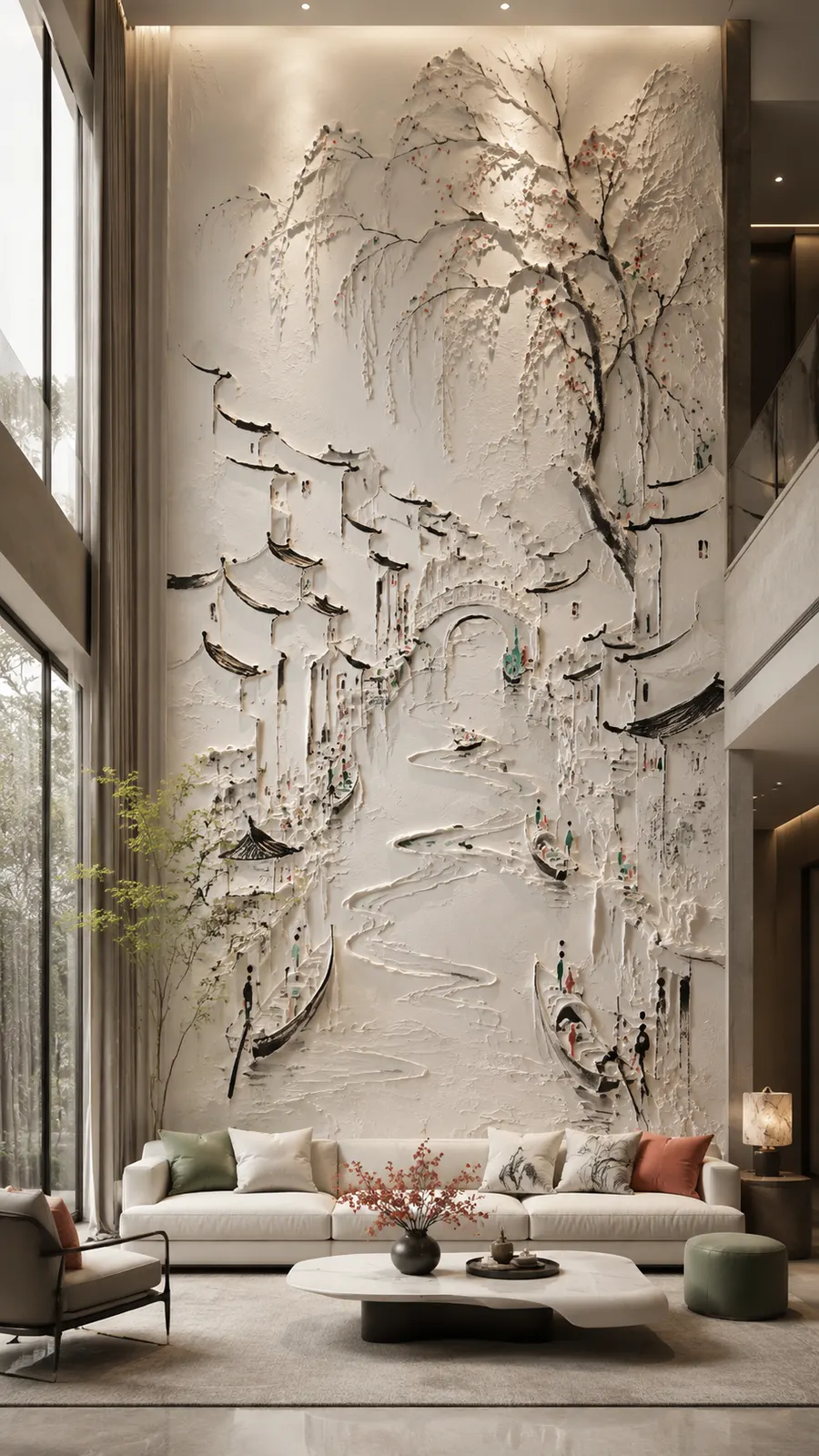 线性地景 · 03，待复核作品浮雕空间效果参考